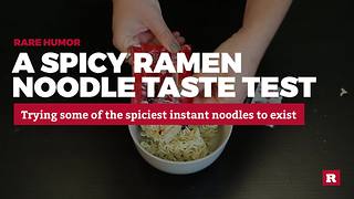 Spicy ramen noodle taste test | Rare Humor