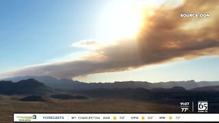 Sandy Valley Fire southwest of Las Vegas grows to 1,500 acres, human-caused