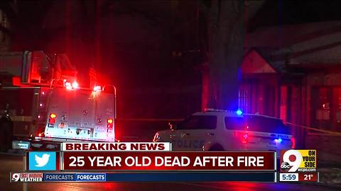 Cincinnati firefighters find man's burnt body off Central Parkway