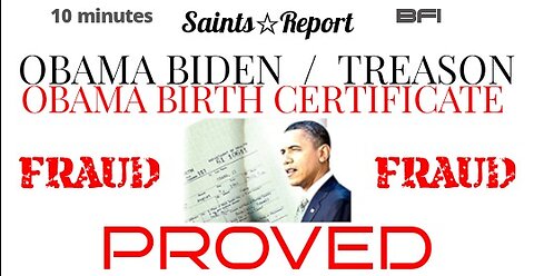 Obama Certificate | FRAUD ESTABLISHED