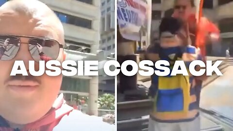 Aussie Cossack Pushes 76-Year Old Man at Ukraine Rally in Sydney (All Angles), What Are Ur Thoughts?