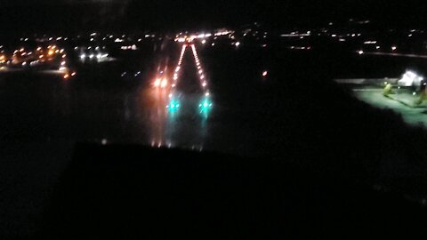 Approach and Landing at Night to Runway 07, Chilliwack BC.