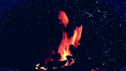 Campfire 🔥 & River Night Ambience 1 Hour | Nature Noise for Sleep, Studying or Relaxation |