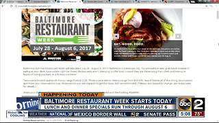 Baltimore Summer Restaurant Week