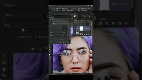 the Easiest way to change hair color in photoshop how #youtube #shorts #photoshop of ritik kherala