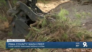 Wash and storm drain maintenance throughout Pima County