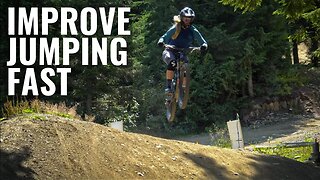HOW TO PROGRESS YOUR JUMPING FAST *CRASH FOOTAGE* WHISTLER BIKE PARK