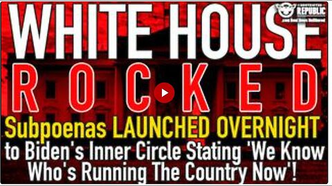 White House Rocked - Subpoenas Sent Overnight To Biden's Inner Circle Stating - 7/14/24..