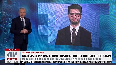 Nikolas Ferreira aciona Justiça contra indicação de Zanin ao STF