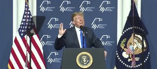 President Trump delivers speech in Vegas