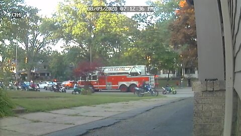 Large group of dirt bikes, ATVs, motorcycles take over Cleveland streets