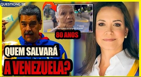 Com 80 ANOS e nas ruas LUTANDO pela VENEZUELA! Maduro em apuros e Maria Corina Heroína!