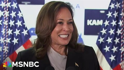 ‘Trump is going to have a real fight’: VP Harris speaks for the first time after Biden drops out