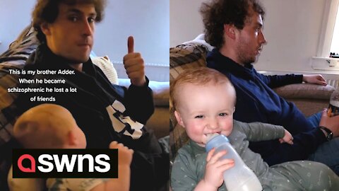 Watch this incredible bond between an uncle with schizophrenia and his nephew