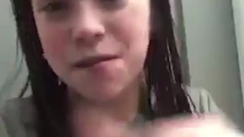 Young Girl Smashes Her Face Into The Wall While Recording Music Video