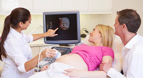 Jumping womb dancer baby ultrasound scan