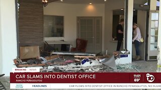 Car slams into Rancho Penasquitos dentist office