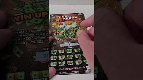 Winner, Winner Chicken Dinner Lottery Ticket!