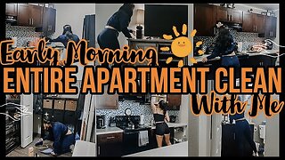 *2 DAY* ENTIRE APARTMENT EARLY MORNING CLEAN WITH ME 2021 | SPEED CLEANING MOTIVATION | ez tingz