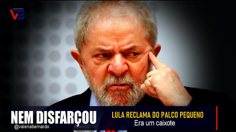 MOntaram um caixote para discurso de Lula