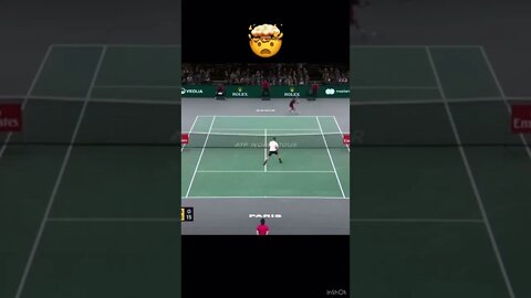 Roger Federer UNREAL Shot!! 🤯 #tennis #shorts