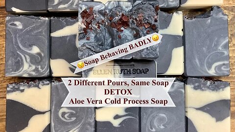 Making All Natural DETOX Aloe Vera & Essential Oil CP Soap - Super Fast Trace! Ellen Ruth Soap