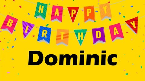 Happy Birthday to Dominic - Birthday Wish From Birthday Bash