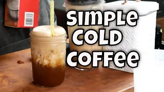 Simple Cold Coffee with Instant Coffee!