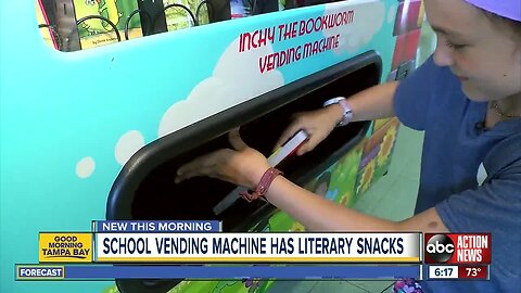 Vending machine at elementary school doles out newest kids books