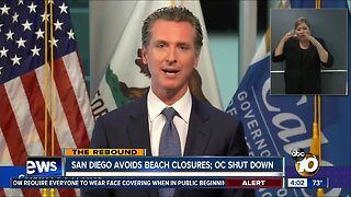 Newsom closing Orange County beaches, avoiding statewide beach ban