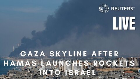 Live: Watch the Gaza skyline after Hamas launched rockets into Israel