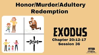 Honor Parents, Uphold Commandments, and Build Strong Societies || Exodus 20:12-17 || Session 36