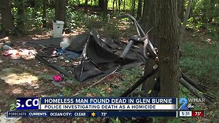 Homeless man found dead in Glen Burnie woods