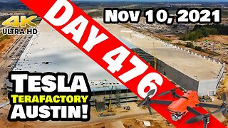 Tesla Gigafactory Austin 4K Day 476 - 11/10/21 -Terafactory Texas - GIGA TEXAS CONSTRUCTION UPDATE!