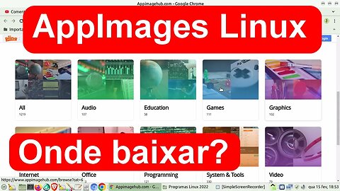 Dica de site para baixar AppImages. Aplicativos independentes que podem ser executados no Linux