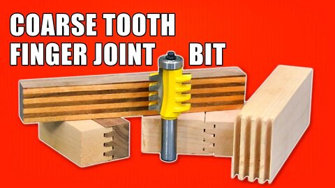 Reversible Finger Joint Router Bit - Coarse Tooth Finger Joints