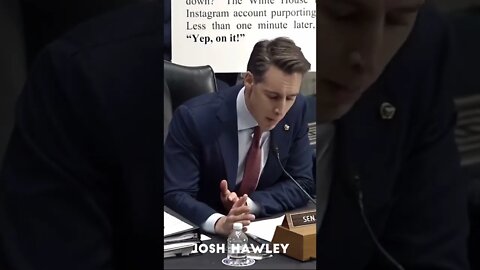 Josh Hawley, Mentions The Crisis At The Southern Border To Sec. Mayorkas