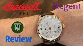 Ingersoll Regent Chronograph 50m Watch - Review & Unboxing (100101 / Miyota OS20)
