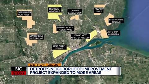 Detroit's neighborhood improvement project expanded to more areas