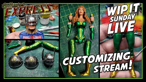 Customizing Action Figures - WIP IT Sunday Live - Episode #59 - Painting, Sculpting, and More!