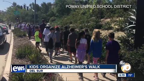 Students go on walk to benefit Alzheimer's research