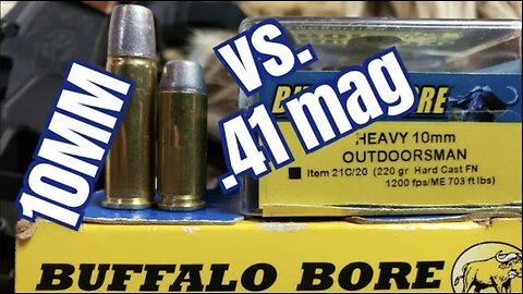 10mm vs. .41 Magnum Buffalo Bore Hardcast