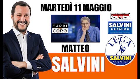 🔴 Matteo Salvini ospite a "Fuori dal coro" (11/05/2021)
