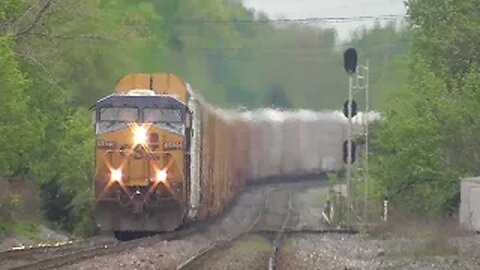 CSX M204 Autorack Train From Berea, Ohio May 4, 2024