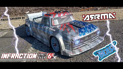 Arrma Infraction 6S V2 Tire and Speed Test OGP