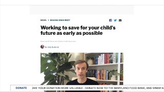 Working to save for your child's future as early as possible