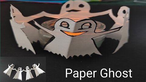 Paper Ghosts | Easy paper Ghosts step by step tutorial @Adyscraftclub