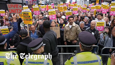 UK riots: Thousands of counter-protesters crowd out planned far-Right rallies | A-Dream