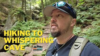 Hiking to Whispering Cave - Hocking Hills, OH