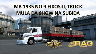 1935 no 9 Eixos JL Truck. Mula da Show na Subida.